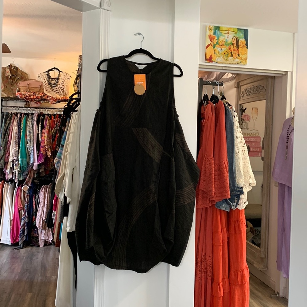 NWT MaoMam black dress one size fits all .